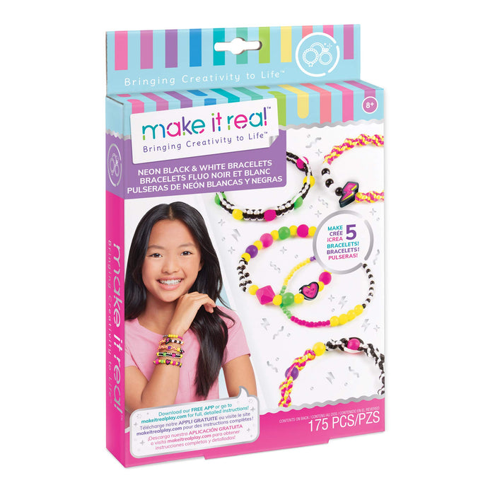 Make It Real: Fluo Black &amp; White Bracelets;