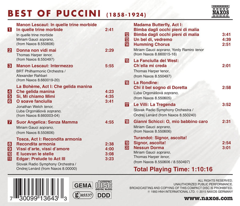 Giacomo Puccini - Best Of ;