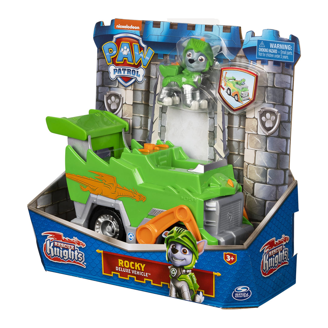 Paw Patrol: Spin Master - Veicolo Tematizzato Di Rocky Rescue Knights;