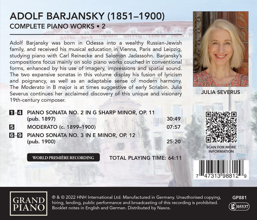 Adolf Barjansky - Complete Piano Works Vol.2;