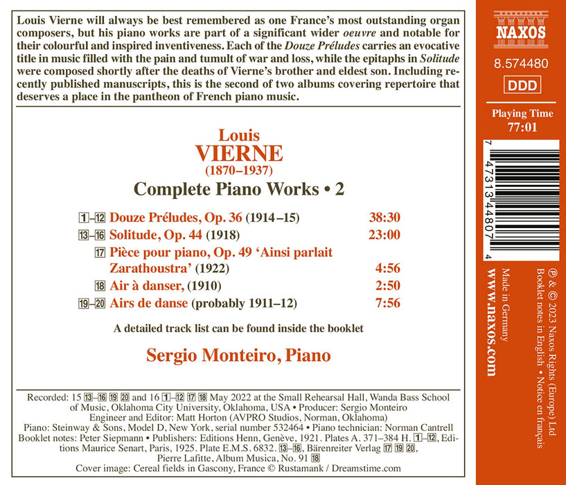 Louis Vierne - Complete Piano Works Vol. 2;