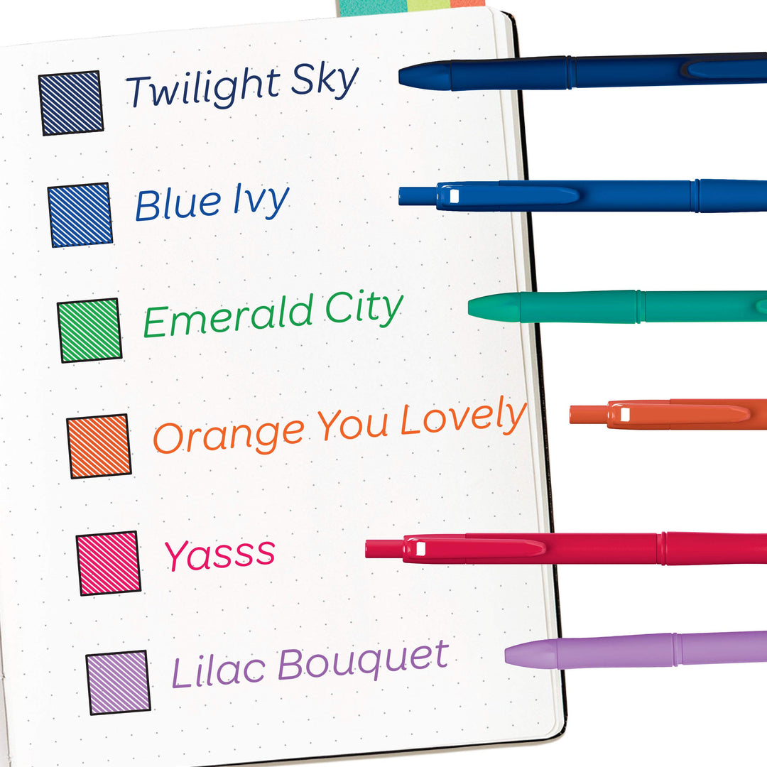 Crayola: Take Note! 6 Washable Gel Pens Precious Shades;