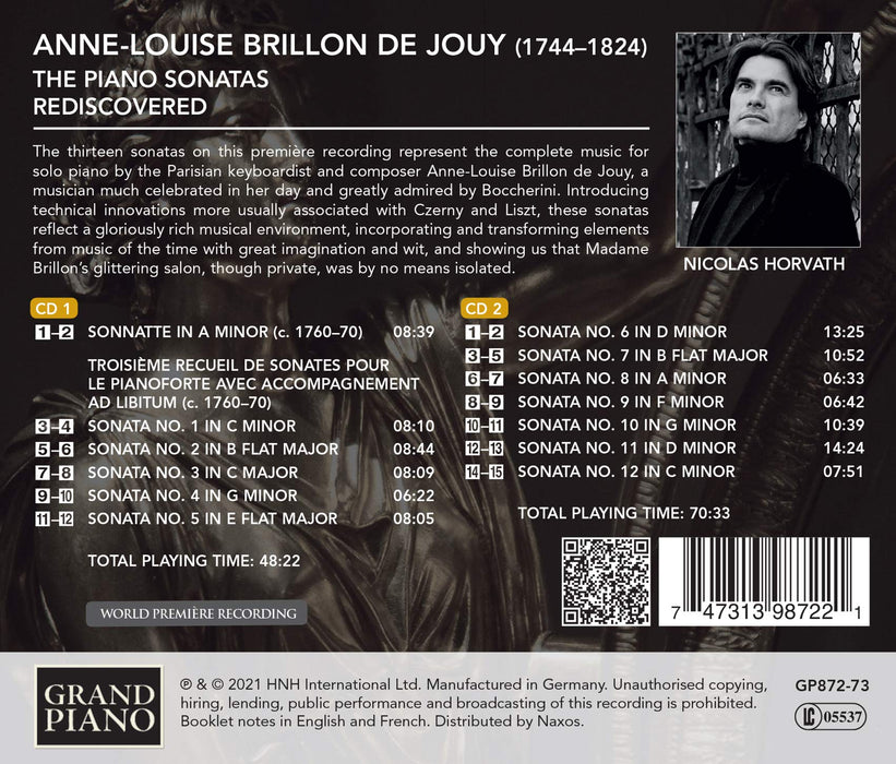 Anne-Louise Brillon De Jouy - The Piano Sonatas Rediscovered (2 Cd);