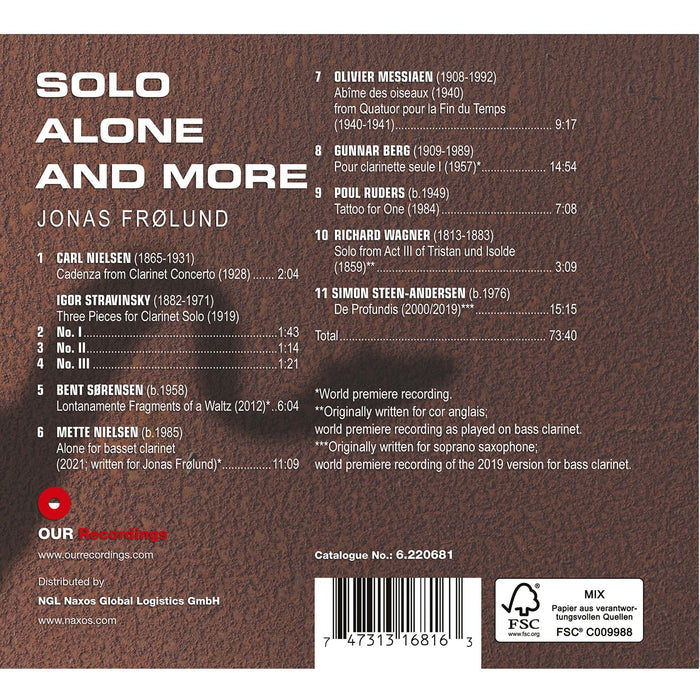 Frolund,Jonas - Solo Alone And More;
