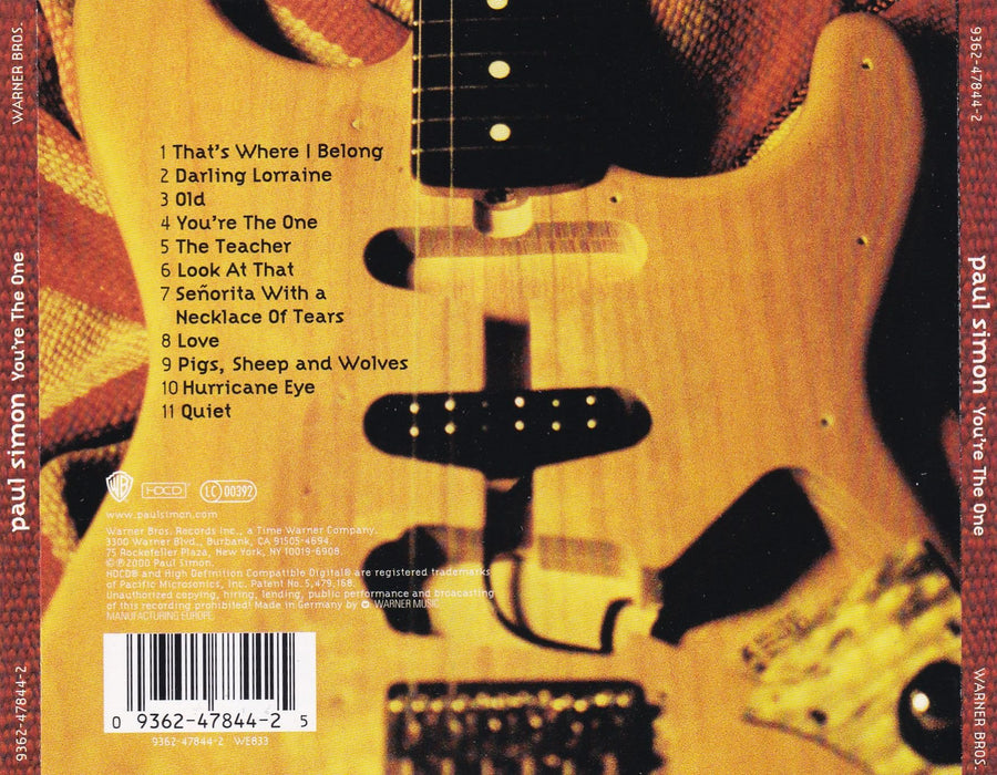 Paul Simon - You're The One;