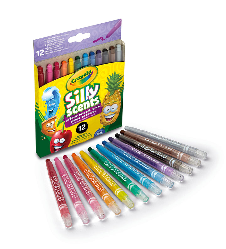 Crayola: I Profumelli - 12 Pastelli A Cera Gira & Colora Profumati;