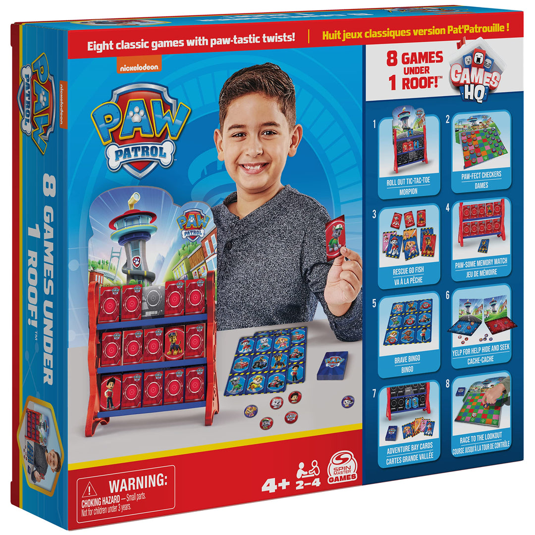 Paw Patrol: Spin Master - 8 Giochi Riuniti In 1 Confezione;