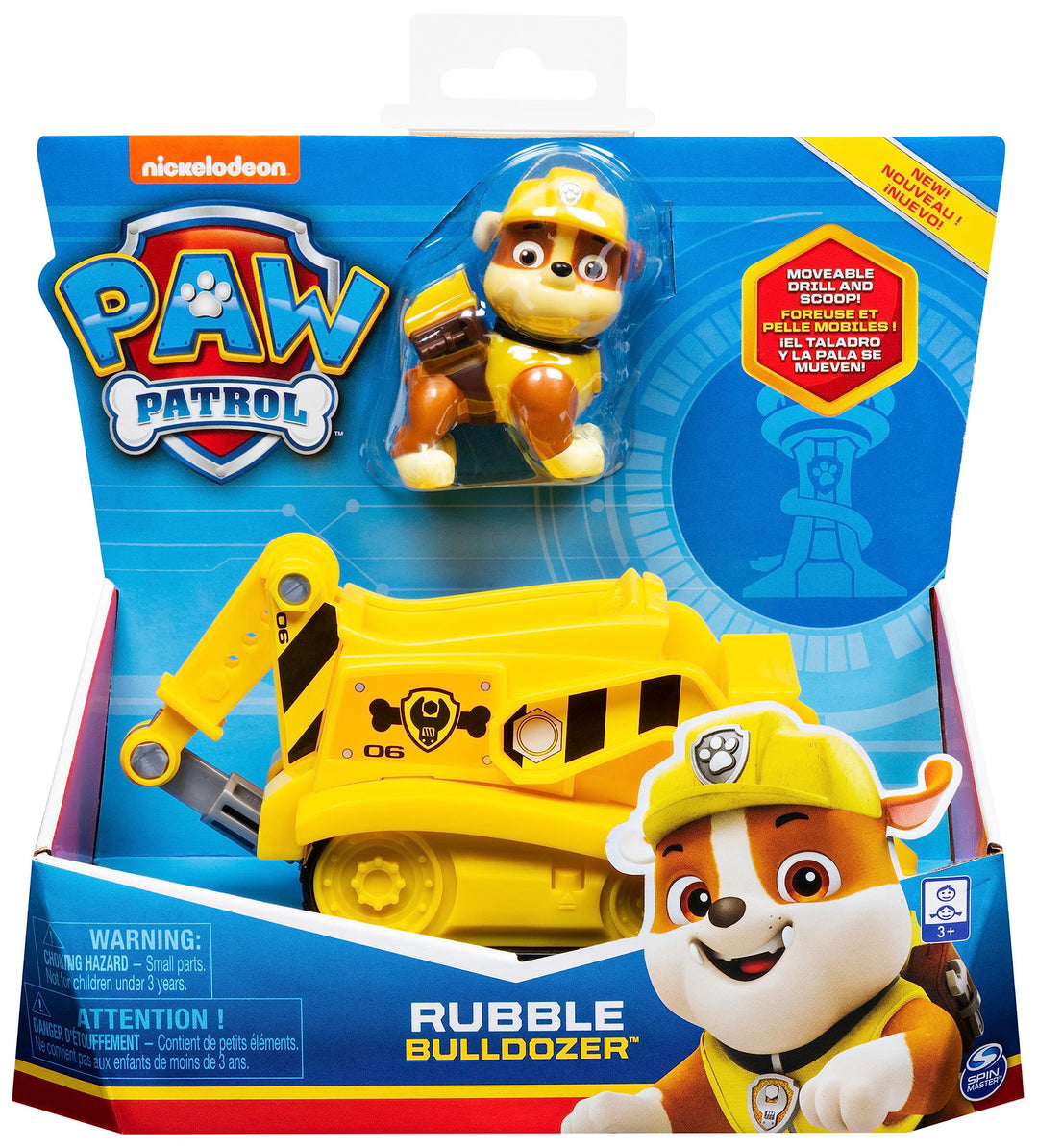 Paw Patrol: Spin Master - Veicolo Base Rubble;