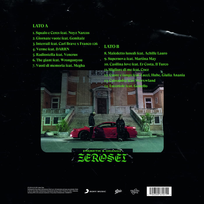 Frenetik&Orang3 - Zerosei Vinile Colorato Verde;