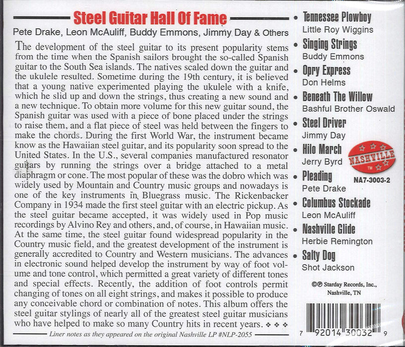 Steel Guitar Hall Of Fame / Various;