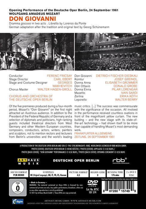 Wolfgang Amadeus Mozart - Don Giovanni (2 DVDs);
