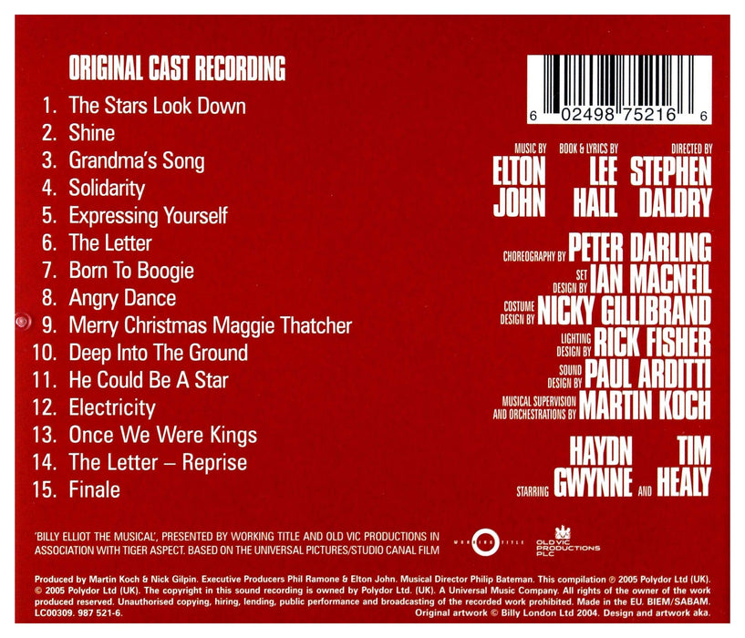 Billy Elliot: The Musical (Original Cast Recording);