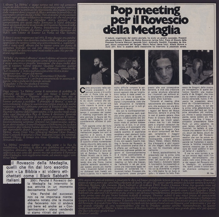 Rovescio Della Medaglia - La Bibbia 50Th Anniversary;
