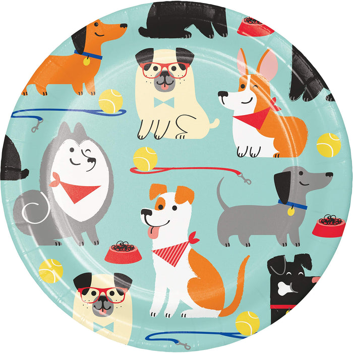 Creative Converting: Plt7 Ss 12/8Ct Dog Party;