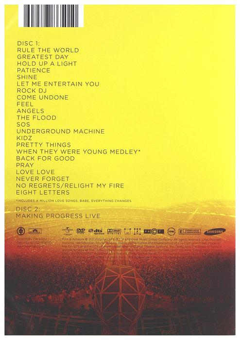 Take That - Progress Live (2 Dvd);