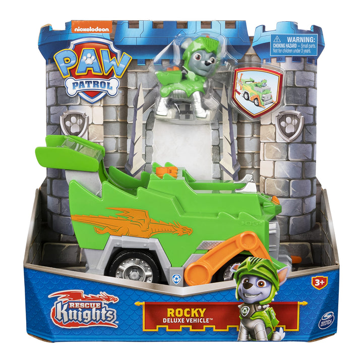 Paw Patrol: Spin Master - Veicolo Tematizzato Di Rocky Rescue Knights;