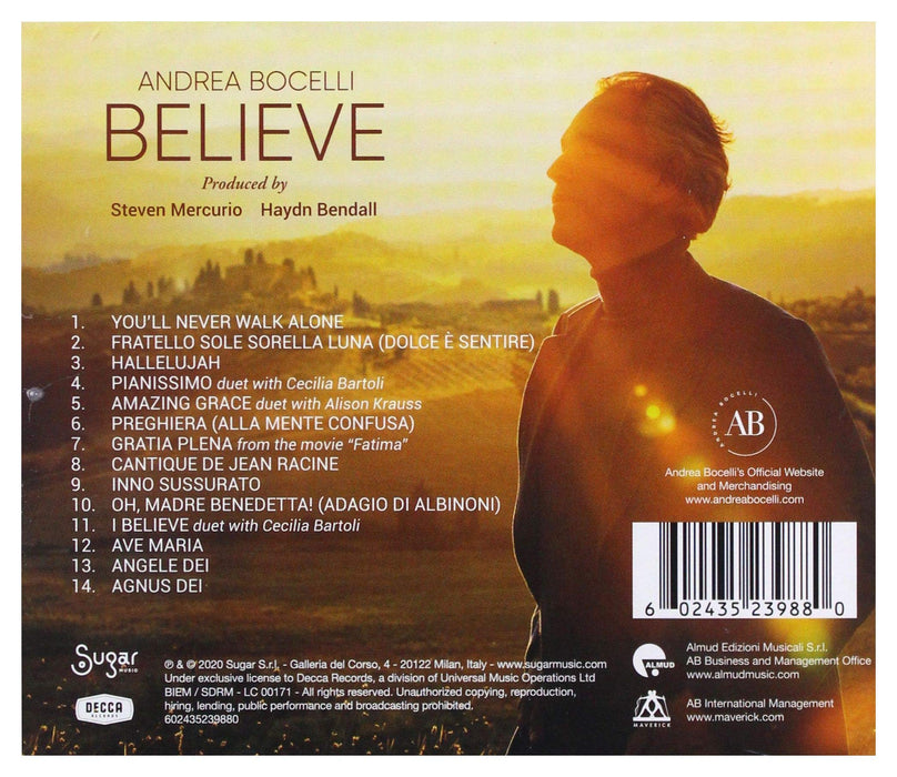 Andrea Bocelli - Believe;