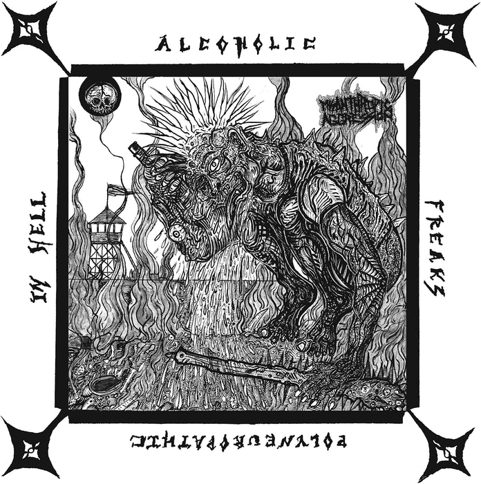 Misanthropic Aggression - Alcoholic Polyneuropathic Freaks In Hell (7");