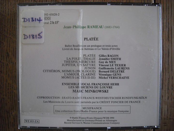 Rameau Plat?E (2 Cd) / Various;