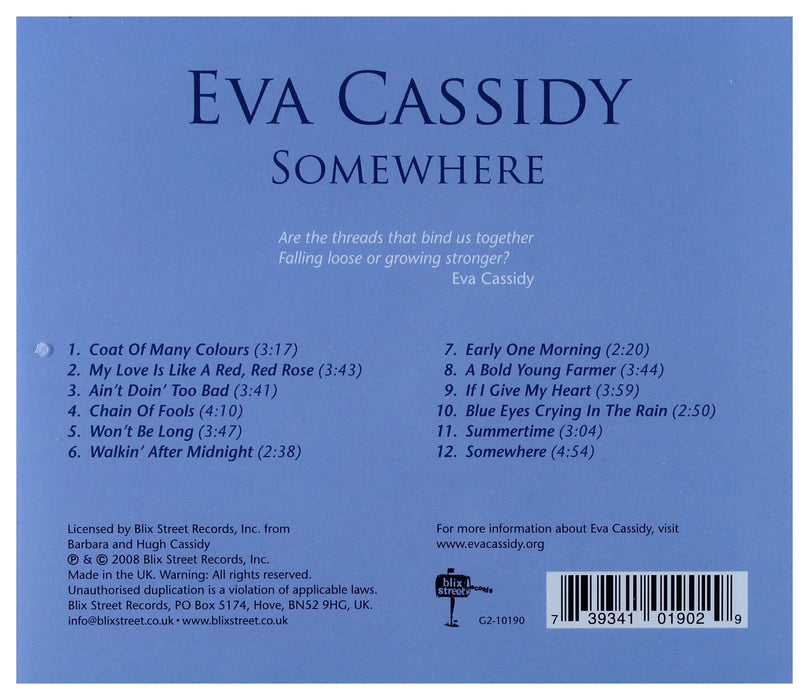 Eva Cassidy - Somewhere;