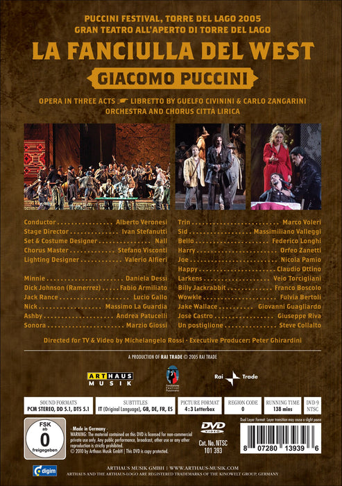 Giacomo Puccini - La Fanciulla Del West;