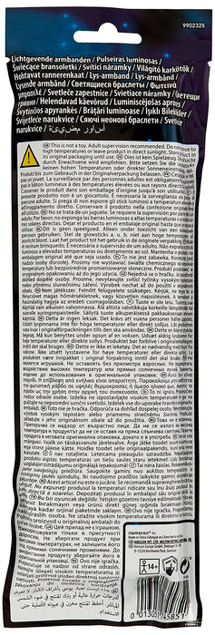 Amscan: Fancy Glow Leucht-Armbander Farblich Sortiert. Fancy Glow - Braccialetto Luminoso 20 Cm, 5 Colori Assortiti;
