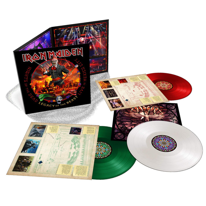 Iron Maiden - Nights Of The Dead, Legacy Of The Beast: Live In Mexico City (Green, White, Red Vinyl) (3 Lp);