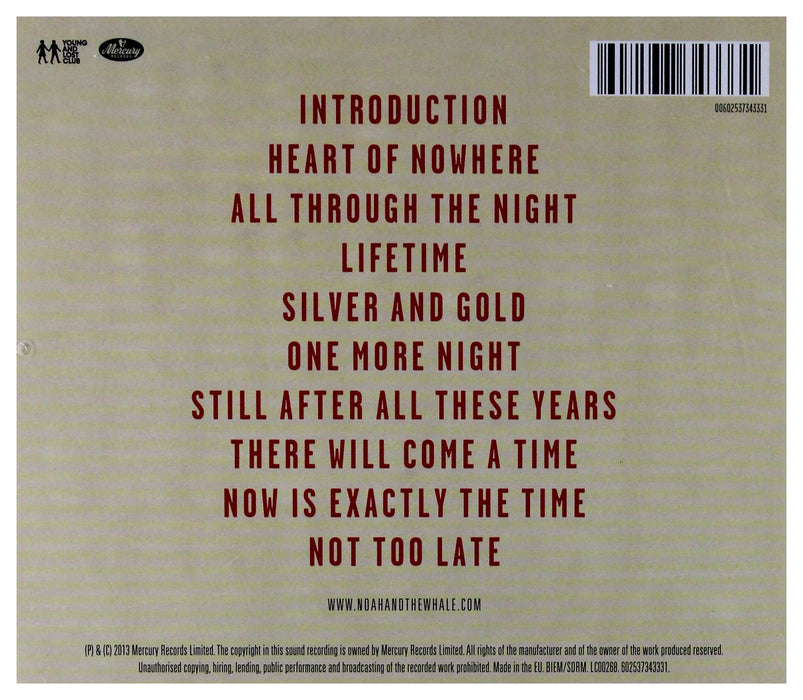 Noah And The Whale - Heart Of Nowhere;