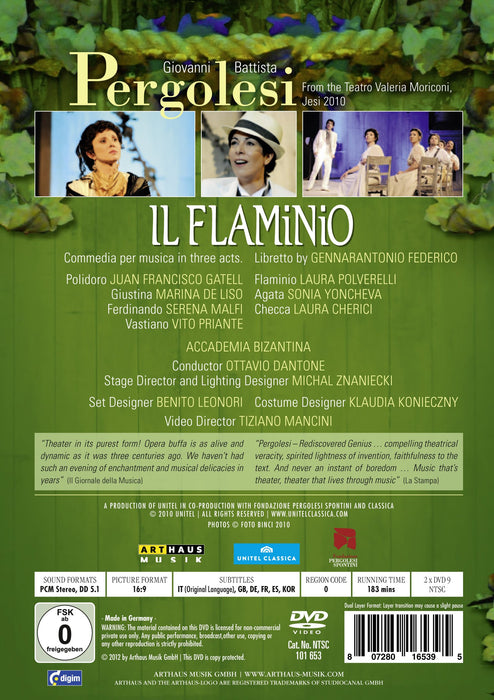 Giovanni Battista Pergolesi - Il Flaminio (2 Dvd);