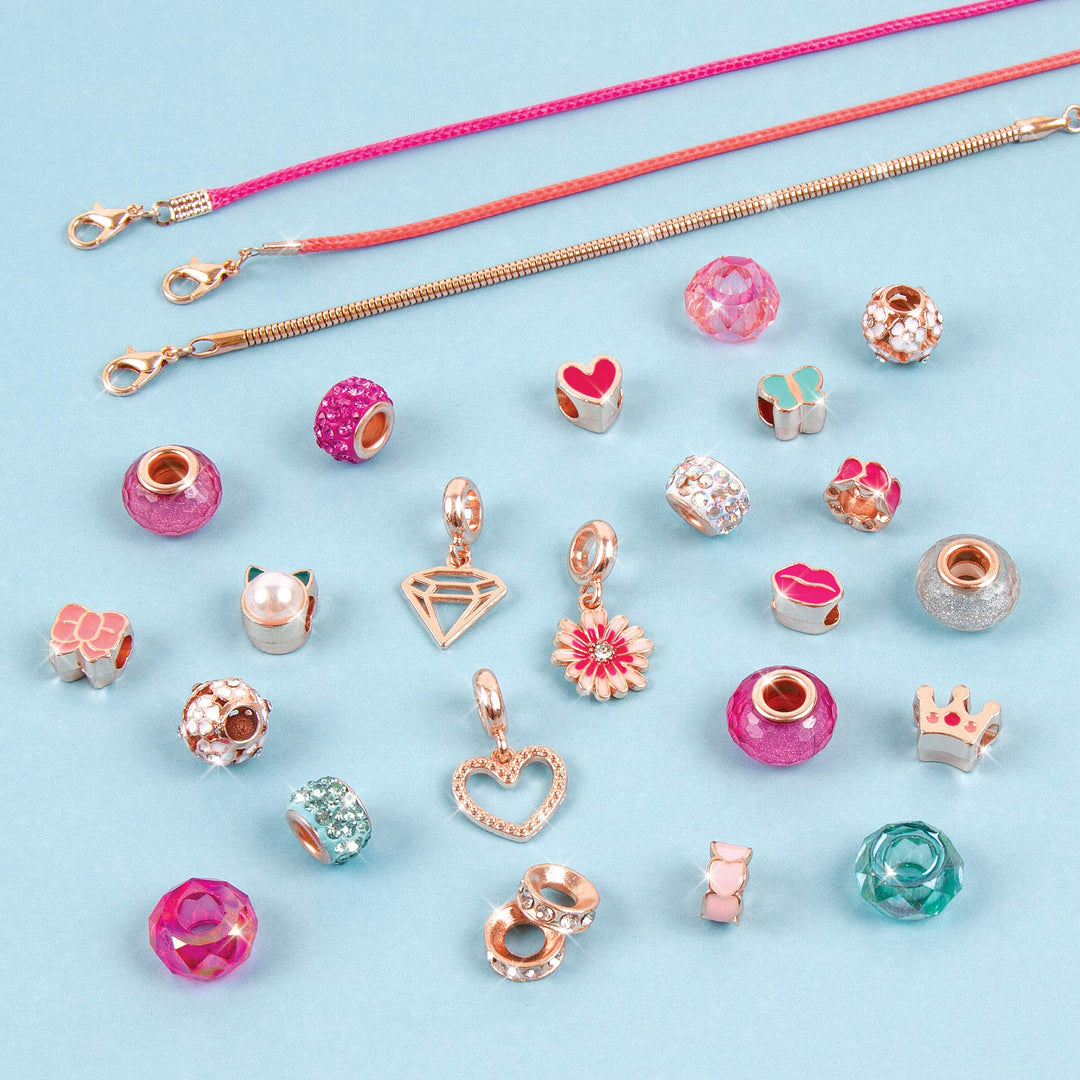 Make It Real: Braccialetti Halo Charms Rosa;