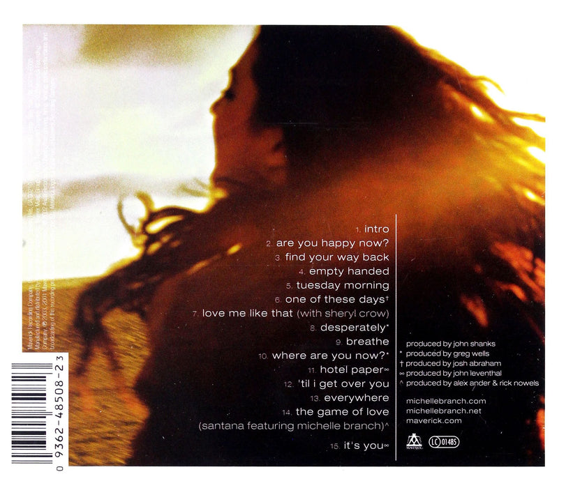 Michelle Branch - Hotel Paper;
