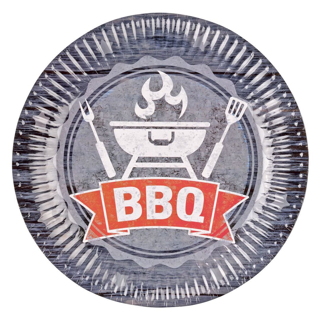 Amscan: 8 Plates Bbq Party, 23 Cm;