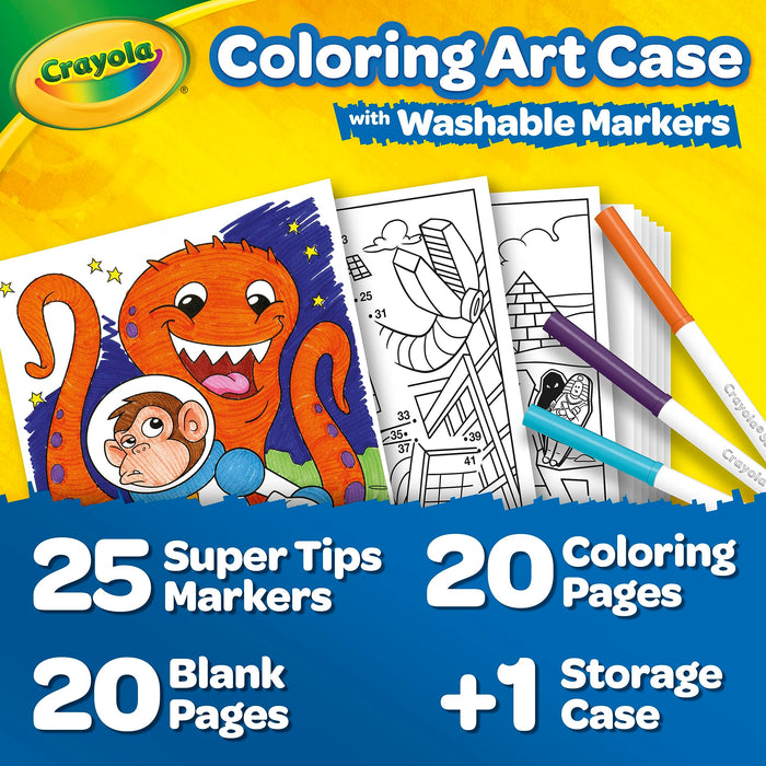 Crayola: Supertip Washable Marker Case Set;