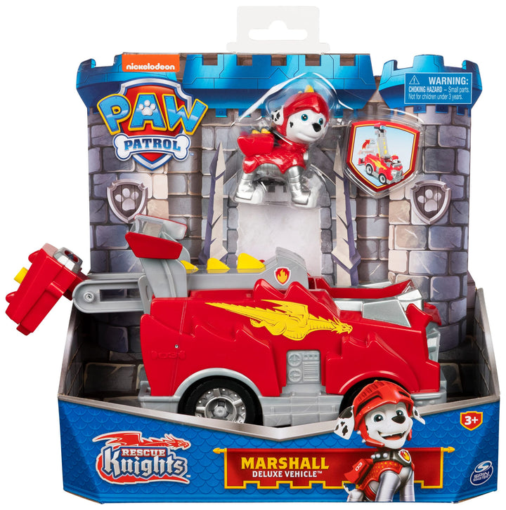 Paw Patrol: Spin Master - Veicolo Tematizzato Di Marshall Rescue Knights;