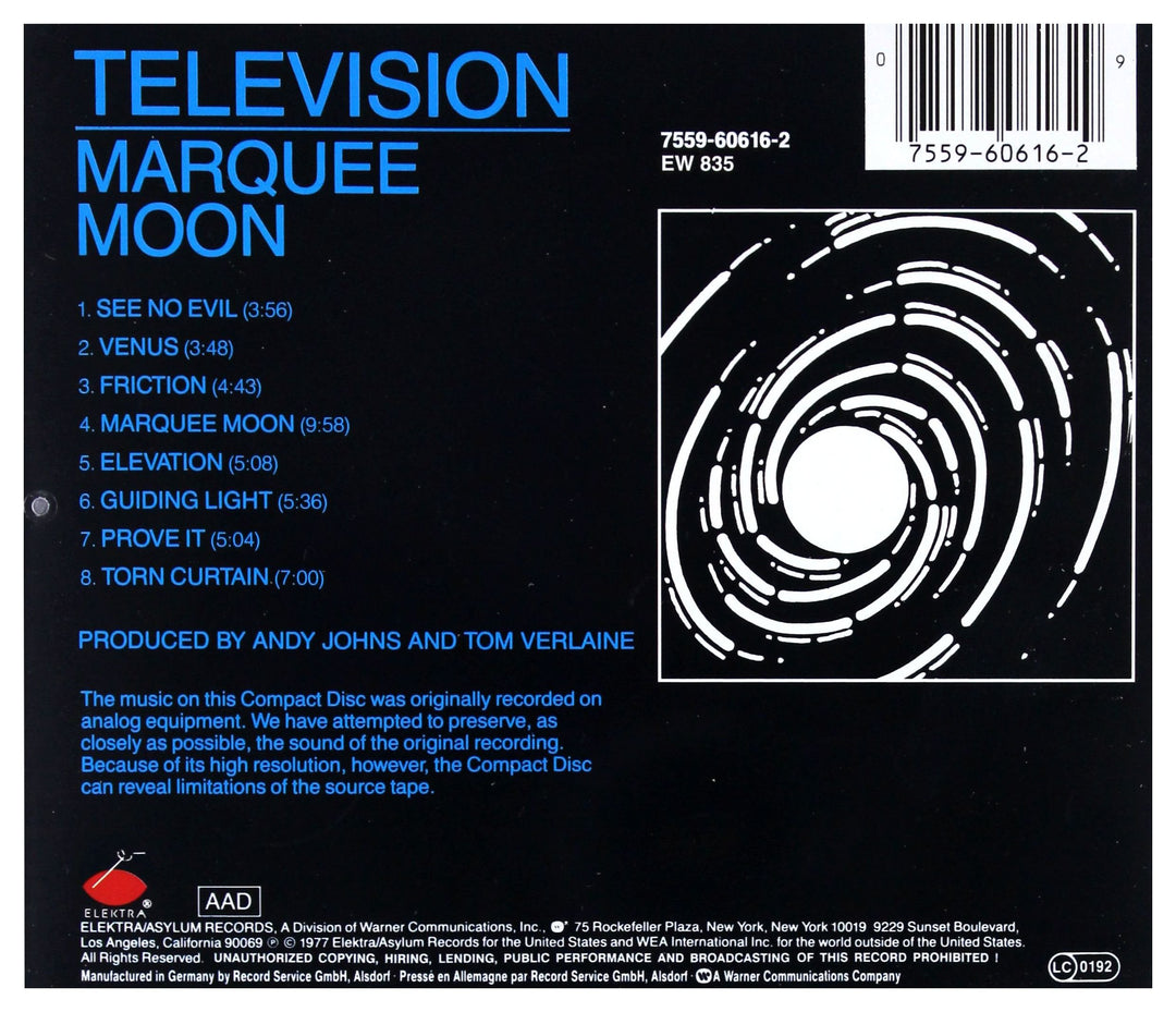 Television - Marquee Moon;