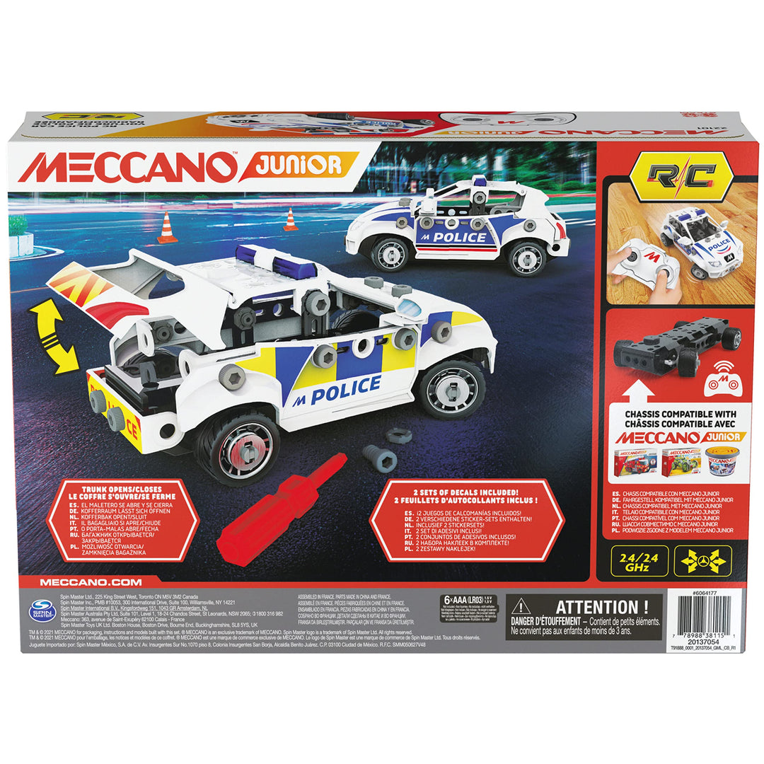 Meccano: Spin Master - Junior - Radiocomando Auto Della Polizia;