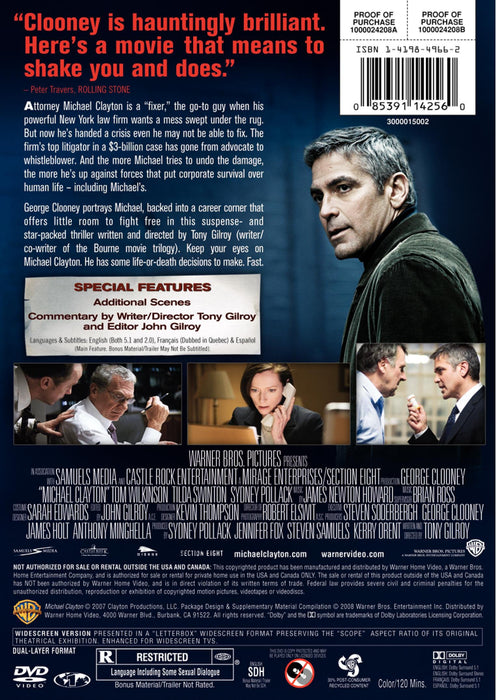 Michael Clayton [Edizione: Stati Uniti];