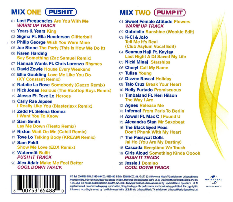 Workout Mix 2016 (The) / Various (2 CDs);