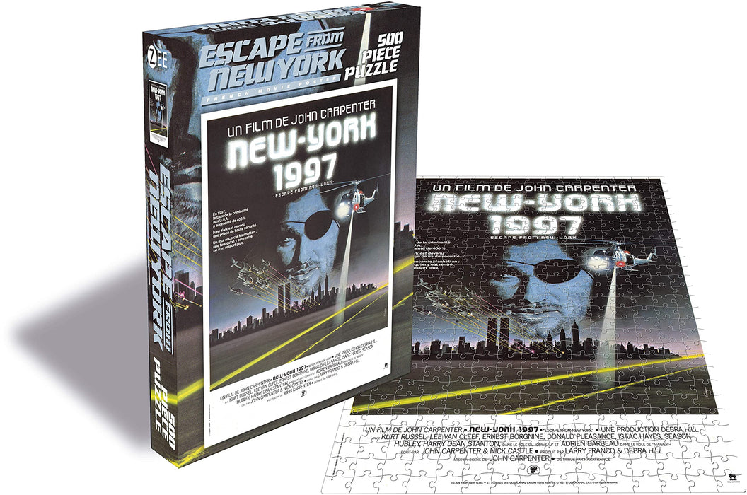 Escape From New York: French Movie Poster (500 Piece Jigsaw Puzzle);