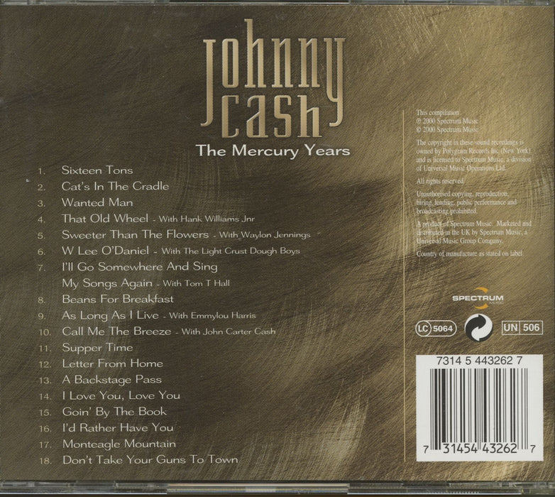 Johnny Cash - The Mercury Years;
