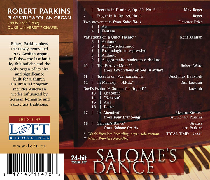 Robert Parkins: Salome's Dance;