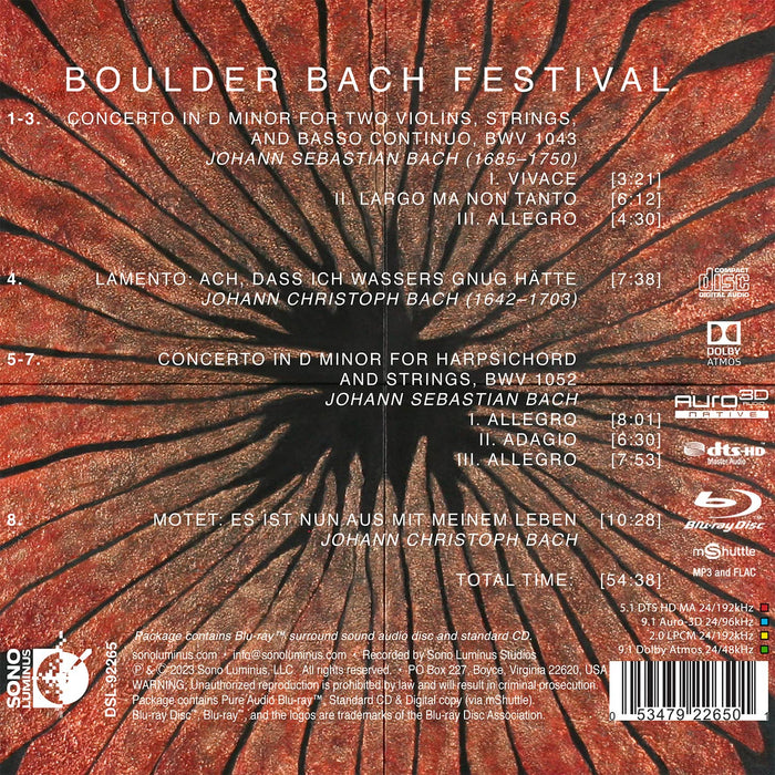 Boulder Bach Festival / Various (Blu-Ray Audio+Cd);