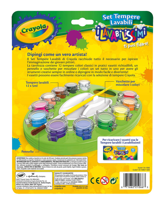 Crayola: Lavabilissimi - 12 Pennarelli Punta Maxi Colori Tropicali Ultra Lavabili;