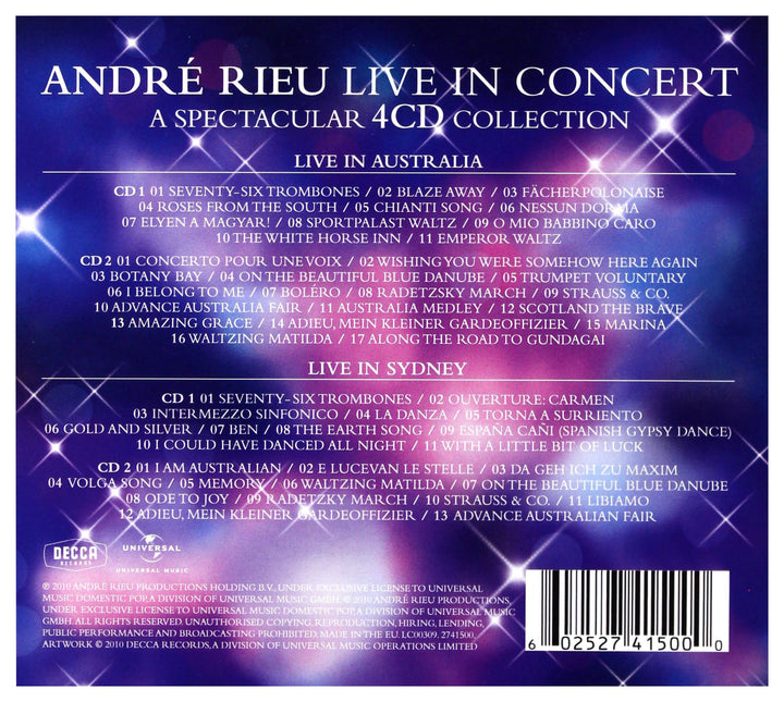 Andre' Rieu: Live In Concert (4 Cd);