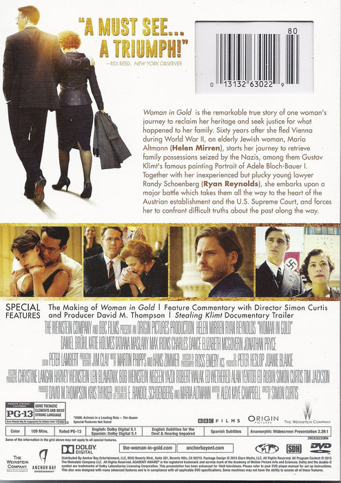 Woman In Gold [Edizione: Stati Uniti];