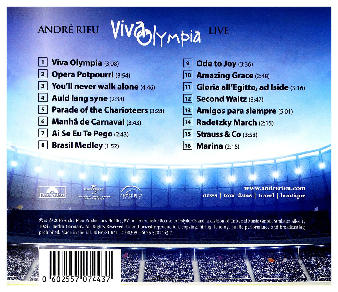 Andre' Rieu - Viva Olympia;