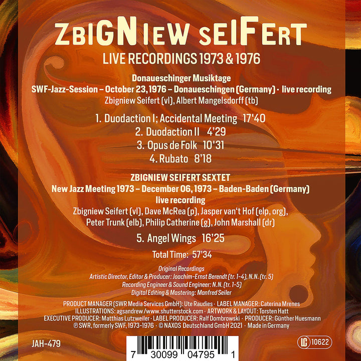 Zbigniew Seifert  - Live Recordings 1973 & 1976;